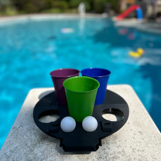 Floatable Beer Pong Bucket Lid